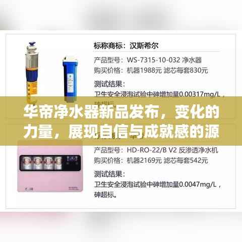 华帝净水器新品发布,变化的力量,展现自信与成就感的源泉