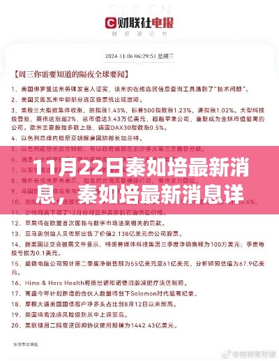秦如培最新消息详解,三大要点深度剖析(11月22日更新版)