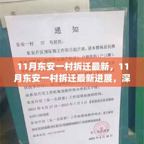 深度解析与案例分享，东安一村拆迁最新进展（十一月更新）