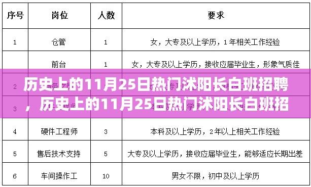 历史上的11月25日热门沭阳长白班招聘全攻略,教你一步步成功应聘