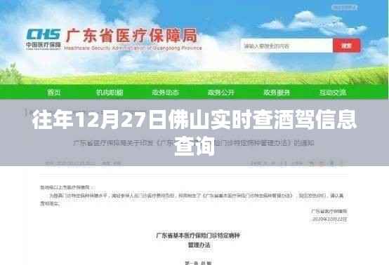 佛山酒驾实时查询系统,历年酒驾信息一目了然