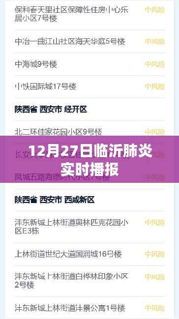 临沂肺炎疫情最新实时播报(12月27日)
