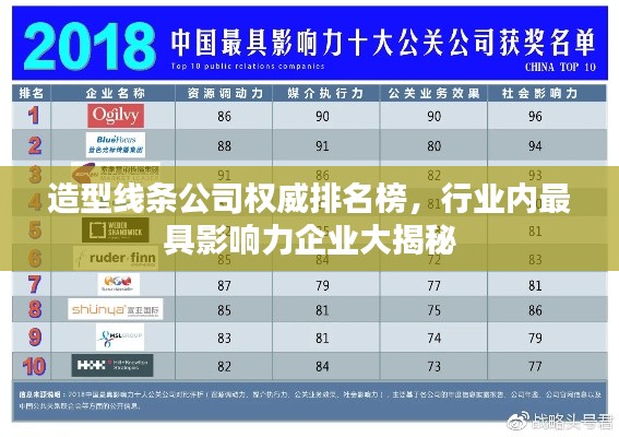 造型线条公司权威排名榜,行业内最具影响力企业大揭秘