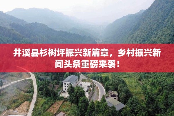 井溪县杉树坪振兴新篇章,乡村振兴新闻头条重磅来袭!