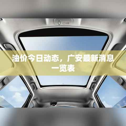 油价今日动态,广安最新消息一览表