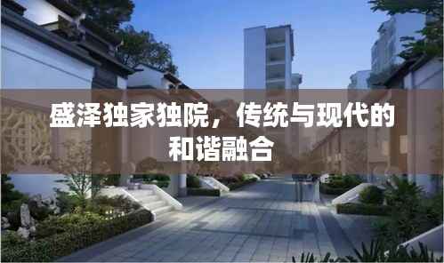 盛泽独家独院,传统与现代的和谐融合