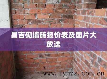 昌吉砌墙砖报价表及图片大放送